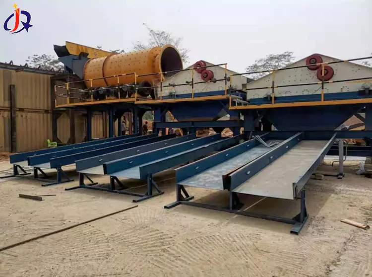 Alluvial River Gold Vibrating Sluice Chute